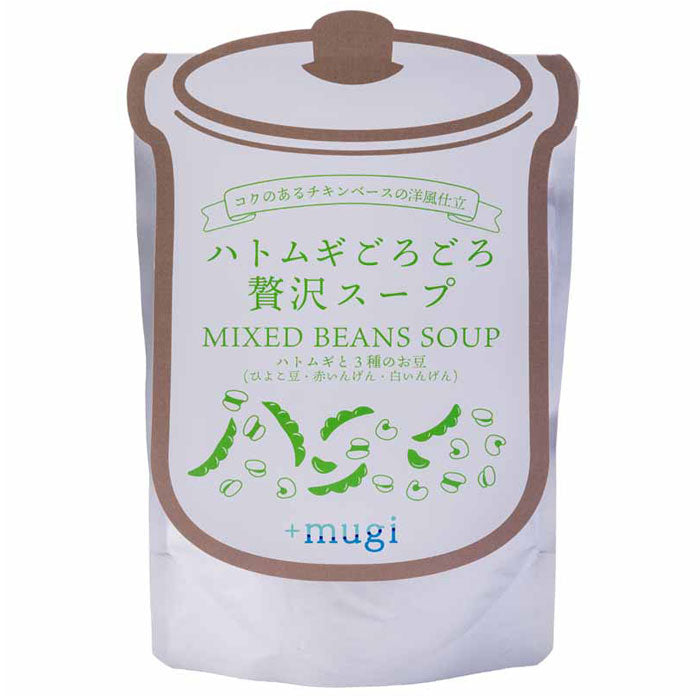 【+mugi】ハトムギごろごろ贅沢スープ・３種セット（全１２袋）